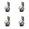 Service Caster 2" Gray Soft Twin Wheel Caster with Inside Mount Set Service Caster SCC-GR02S50-TPR-GRY-716-4-CB90-4 - alternate 1